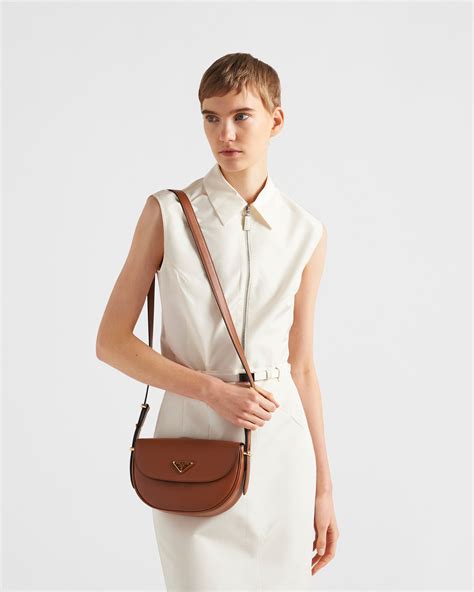 prada arqué leather shoulder bag with flap|Prada Arqué Leather Shoulder Bag With Flap.